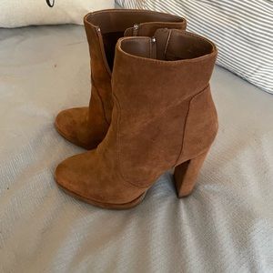Brown suite booties